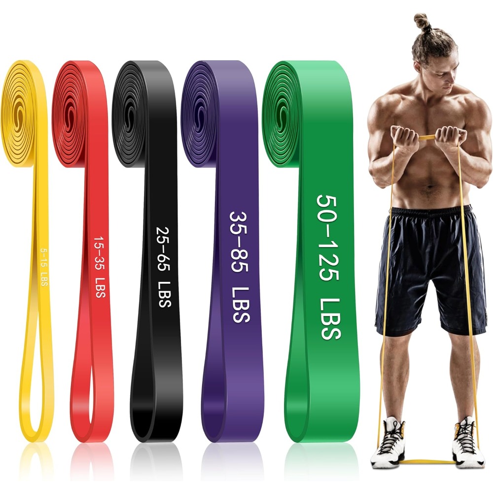 Pull Up Assist Band - Pull-up assistentiebanden, 5-traps weerstandsbanden voor het